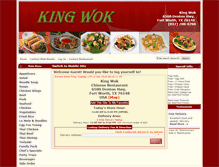 Tablet Screenshot of kingswokrestaurant.com